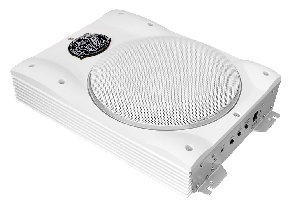Pyle Lanzar AQTB8 8-Inch 1000 Watts Low-Profile Super Slim Active Amplified Mari