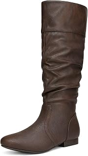 DREAM PAIRS BLVD-W Women's Flat Tall Boots