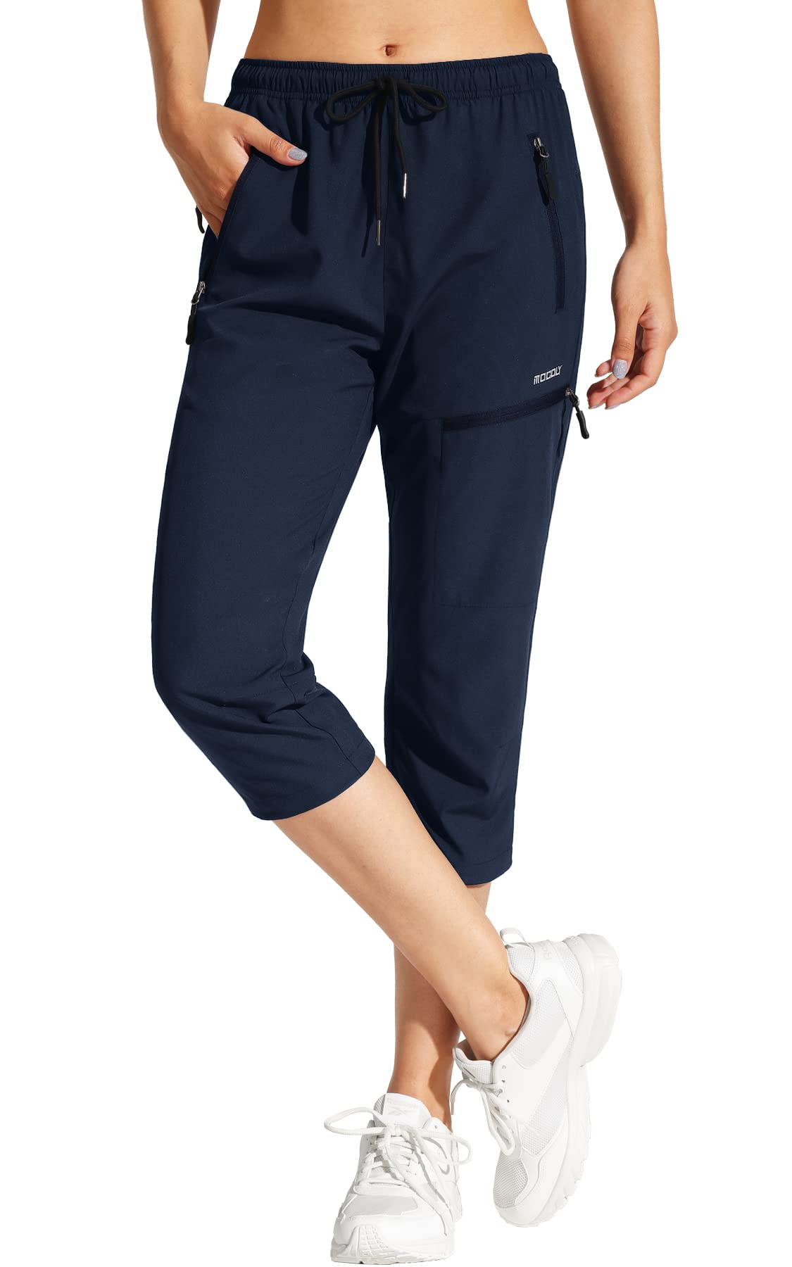 MOCOLY Women's Lightweight Hiking Trousers Cargo Joggers Pants Outdoor Casual Wa