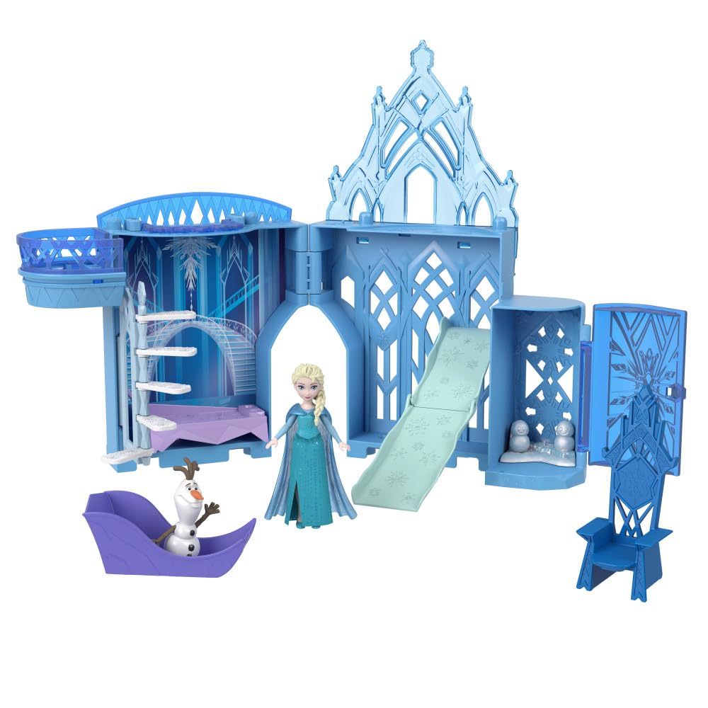 Mattel Disney Frozen Storytime Stackers Elsa Ice Castle Doll House | Posable Els