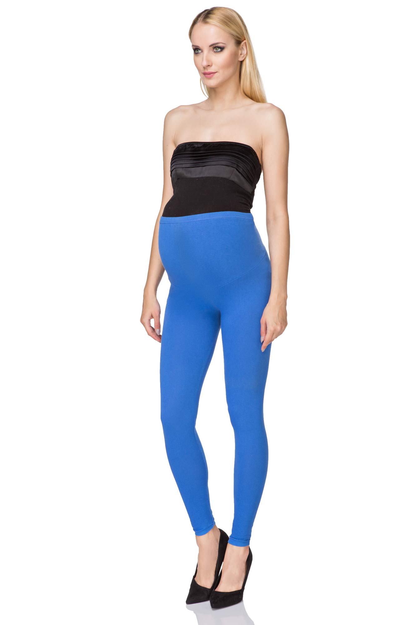 SOFTSAIL Maternity Leggings Pregnancy Pants Cotton Pants with Belly Support Over