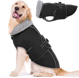 Dog Coats for Large Dogs Waterproof Dog Jacket with Adjustable Fit