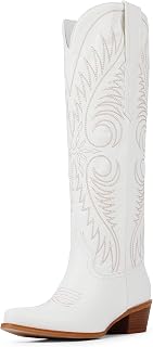 Cowboy Boots for Women Knee High Cowgirl Boots Embroidered Western Boots