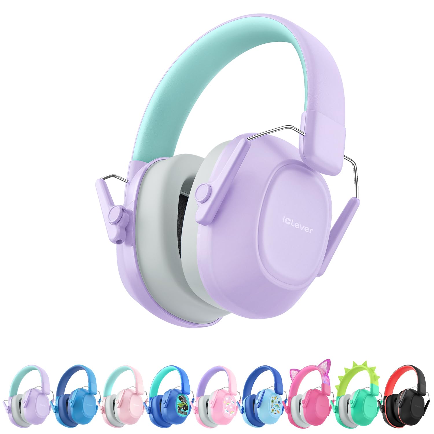 iClever EM01 Ear Defenders Children SNR 29dB for Autism&Concentration Aid | Nois