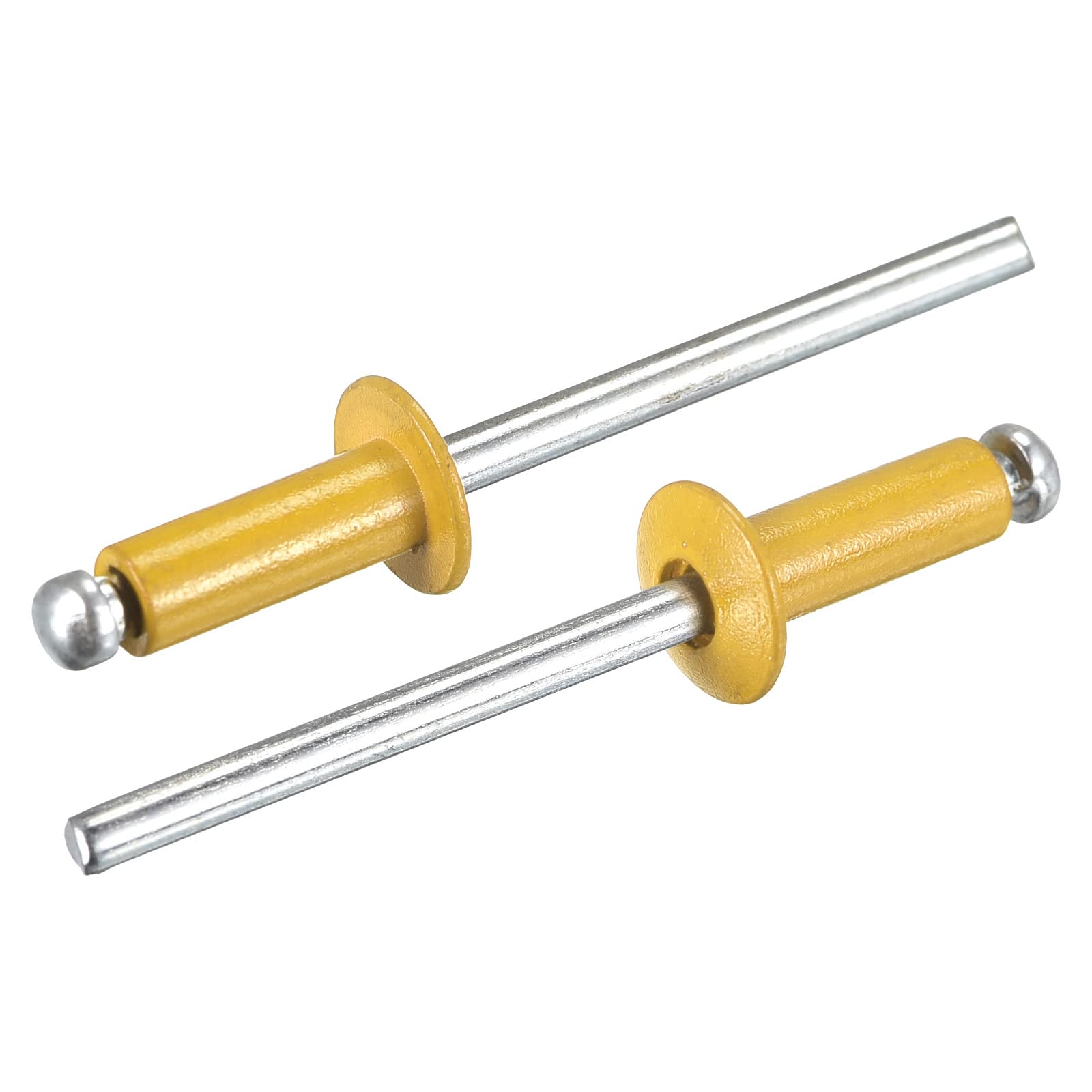 25 Pcs Aluminum Blind Rivets 4mm x 10mm Open End Rivets Flat Round Head for Join