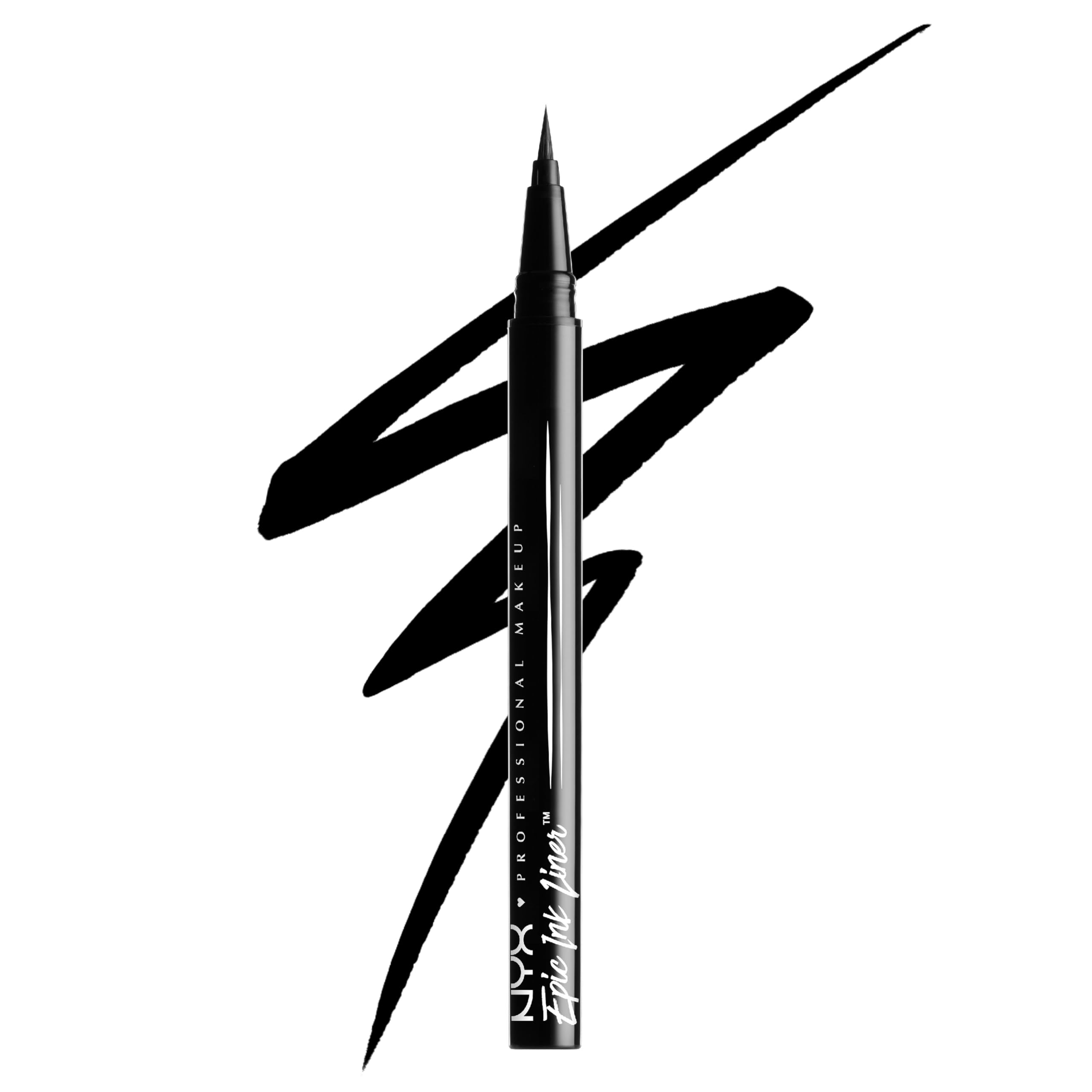NYX PROFESSIONAL MAKEUP Epic Ink Eyeliner with Up To 24HR Wear, Black | Liquid E