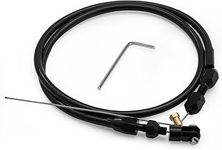 36-Inch LS Throttle Cable, Compatible with Chevrolet LS1 Engine 1997-2007, 4.8L 5.3L 5.7L 6.0L, LS Swap Fuel Line Kit.Stainless steel braided cable (Black)