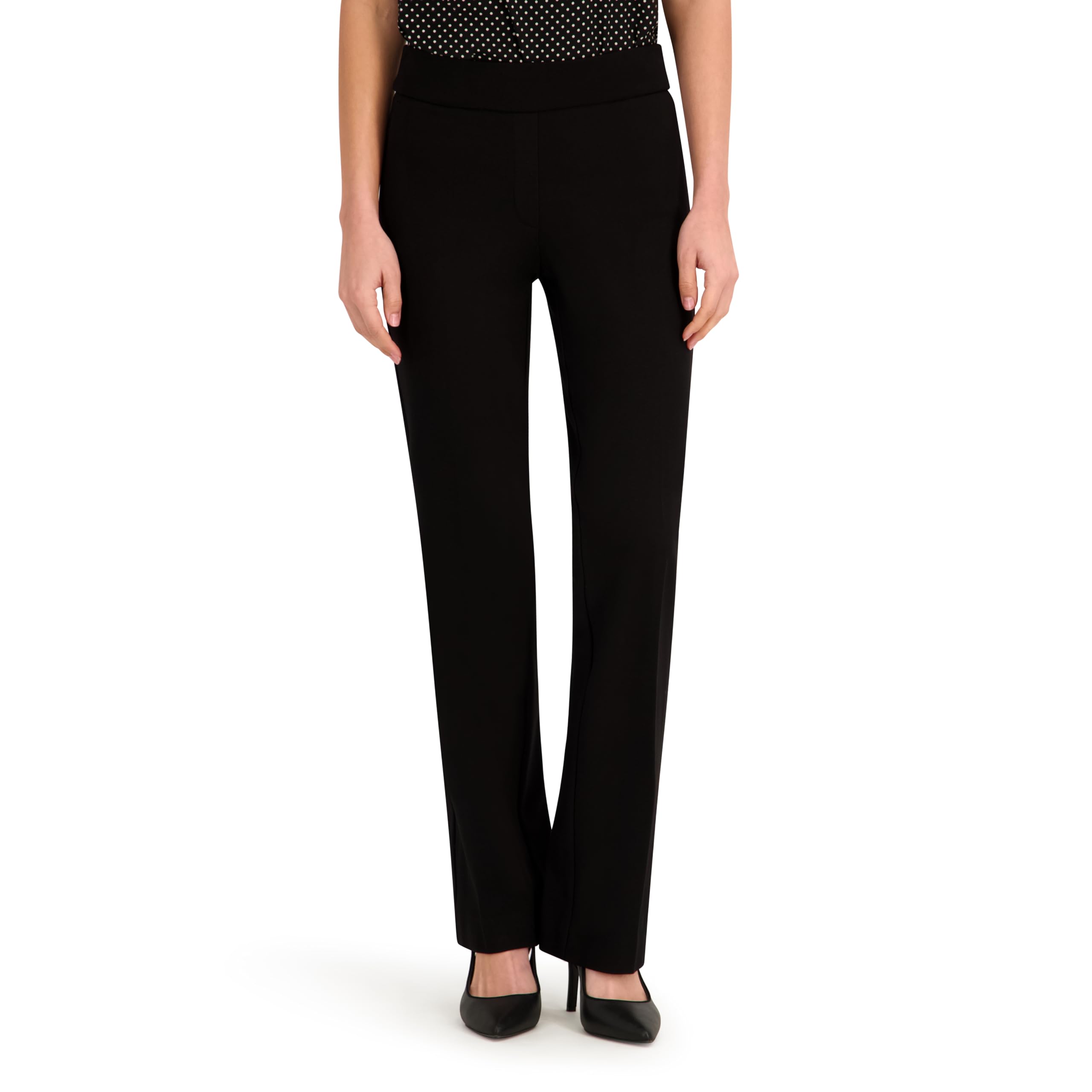 Anne Klein Womens Pull on Slash Pocket Trouser