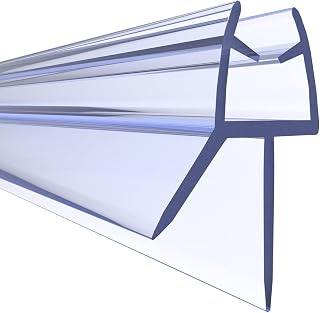 NYCENT Shower Door Seal Strip for 4-6mm Glass - Covers up to 20mm Gap - Perfect Transparent Shower Screen Seal Replacement with 90cm Adjustable Length (Straight)