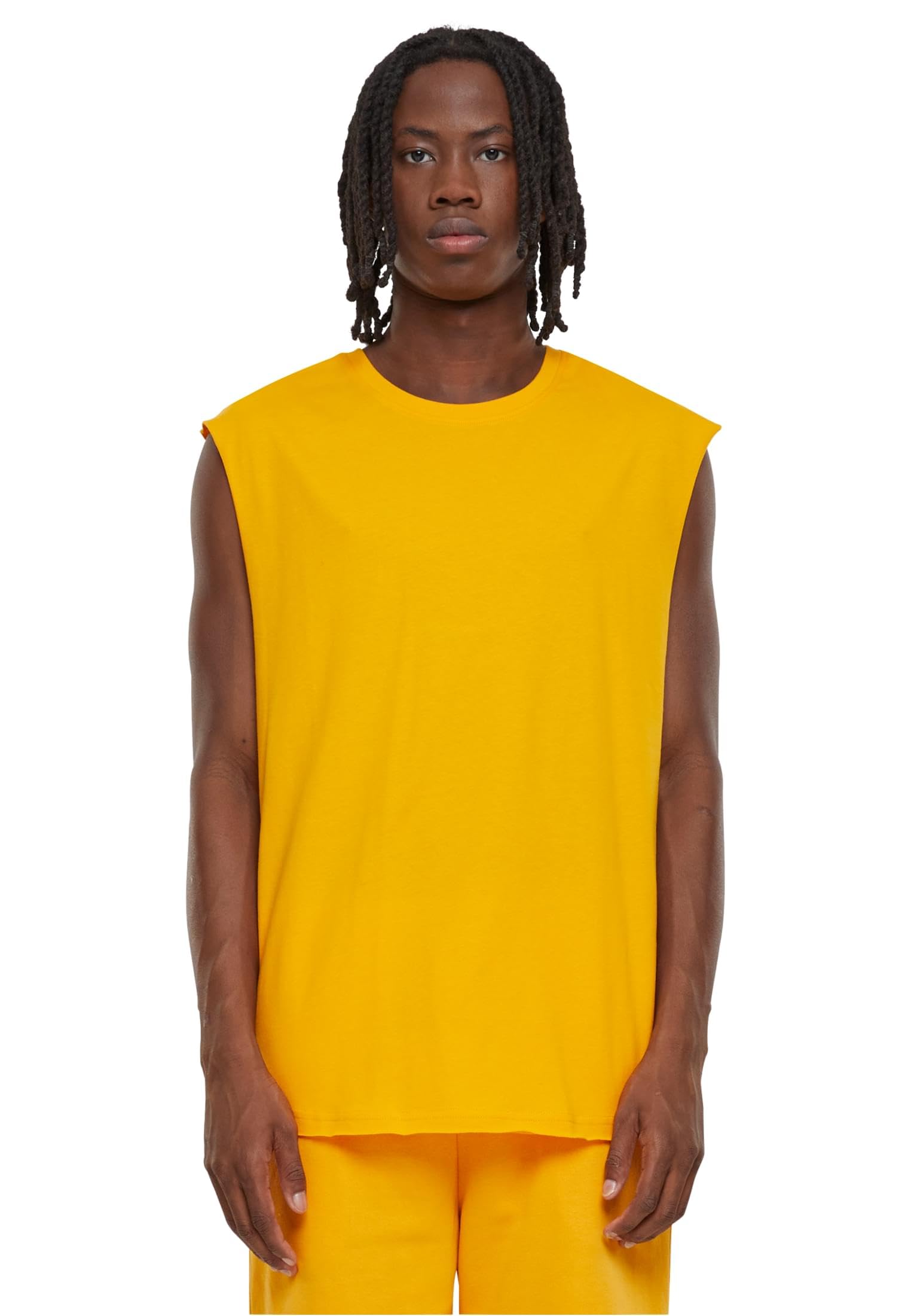 Urban Classics Open Edge Sleeveless Tee Men's T-Shirt Black Regular