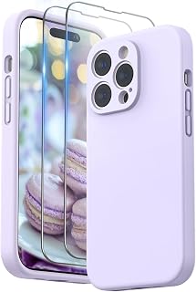 Surphy Silicone Case with Screen Protector for iPhone 14 Pro Max