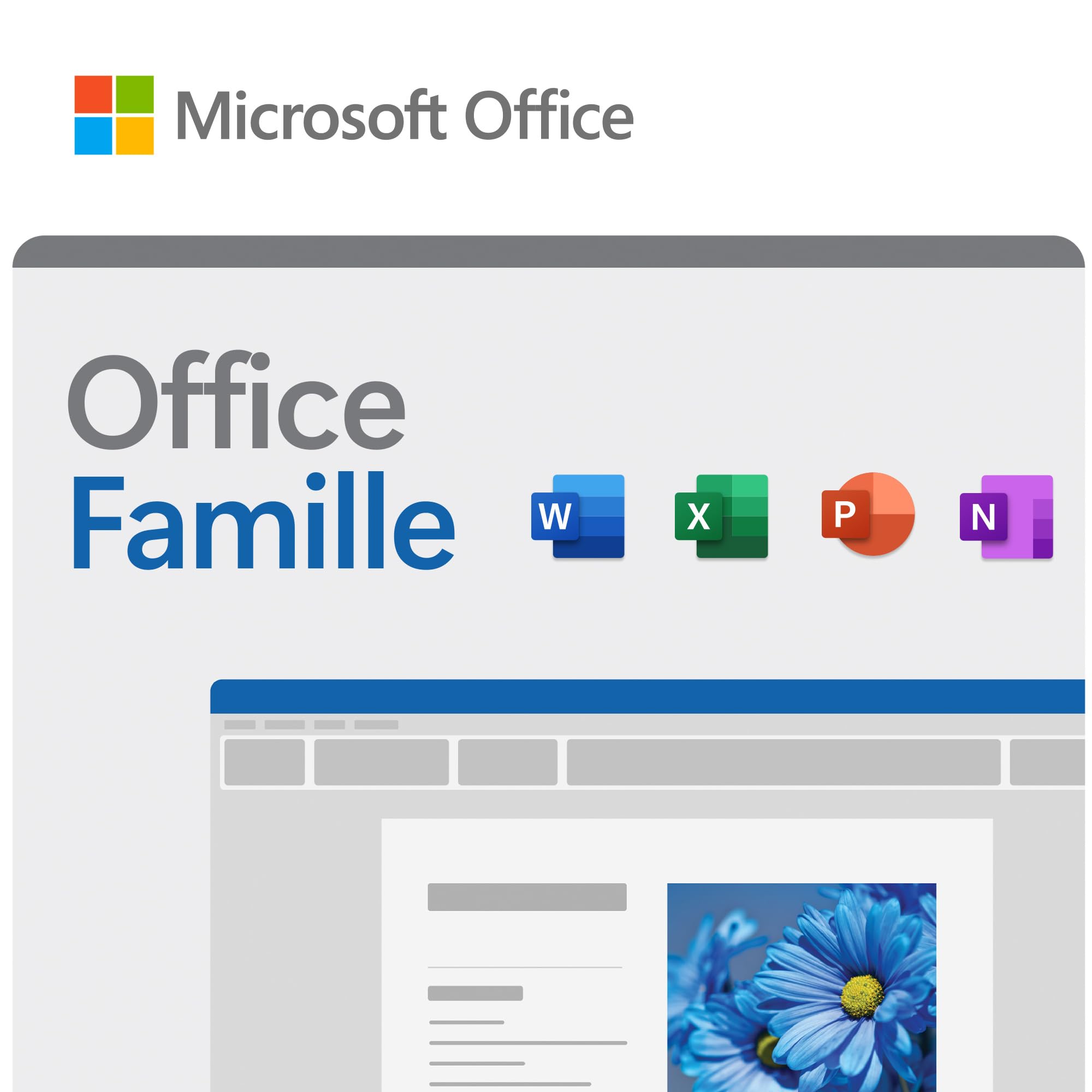 Microsoft Office Famille 2024 | Code d'activation envoyé par email