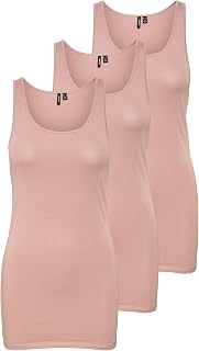 Vero Moda Vmmaxi My Soft Women's Long Tank Top, Pack of 2