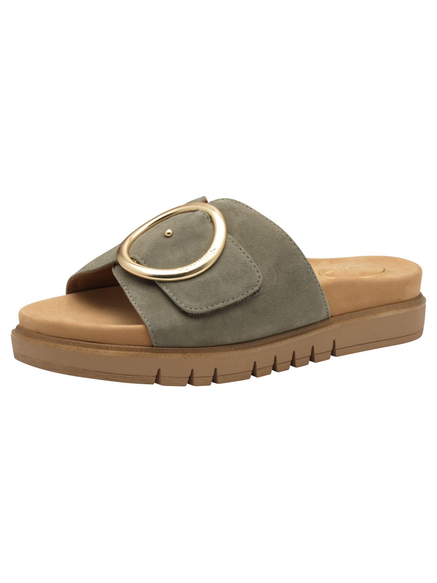 Tamaris Comfort Damen Pantoletten Aus Leather Elegant, Sandal Woman