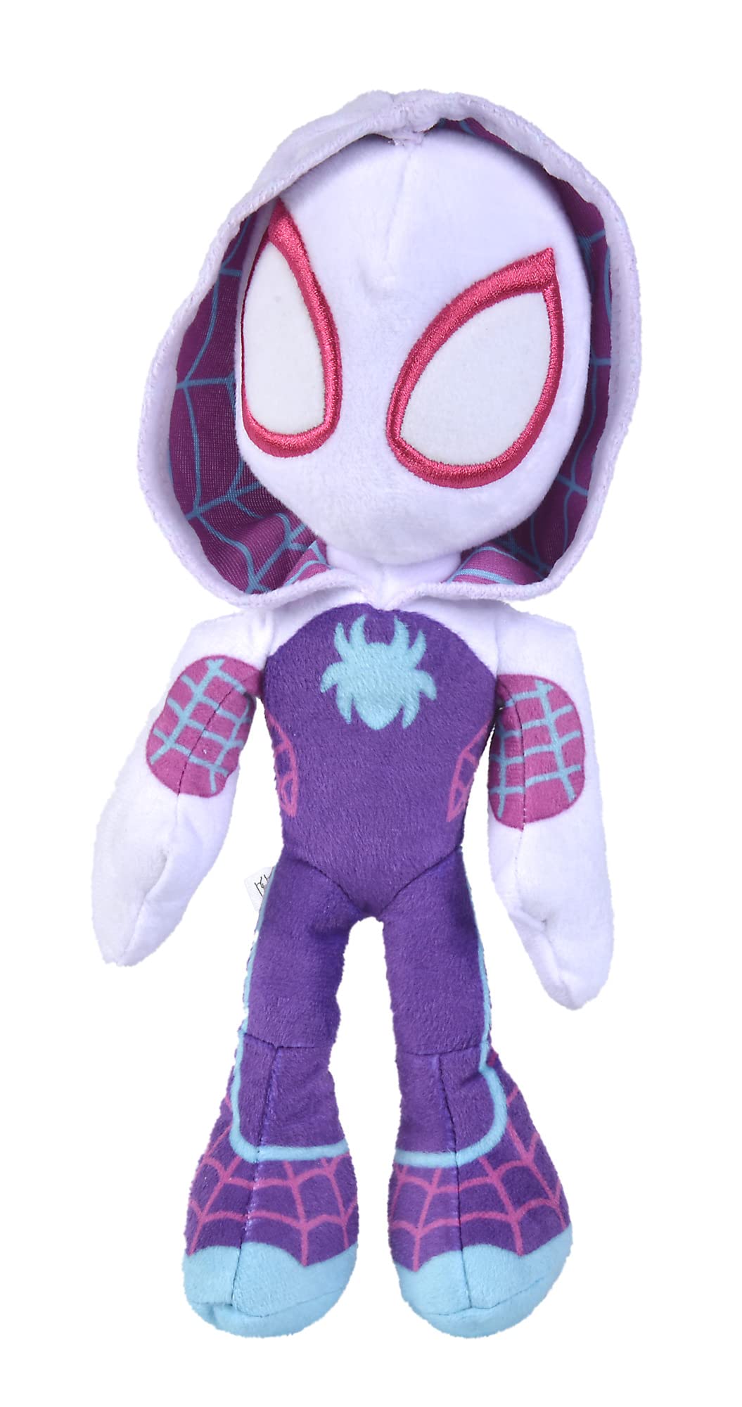 Disney Spiderverse Ghost Spider Action Figure Soft Toy with Glow in the Dark Eye