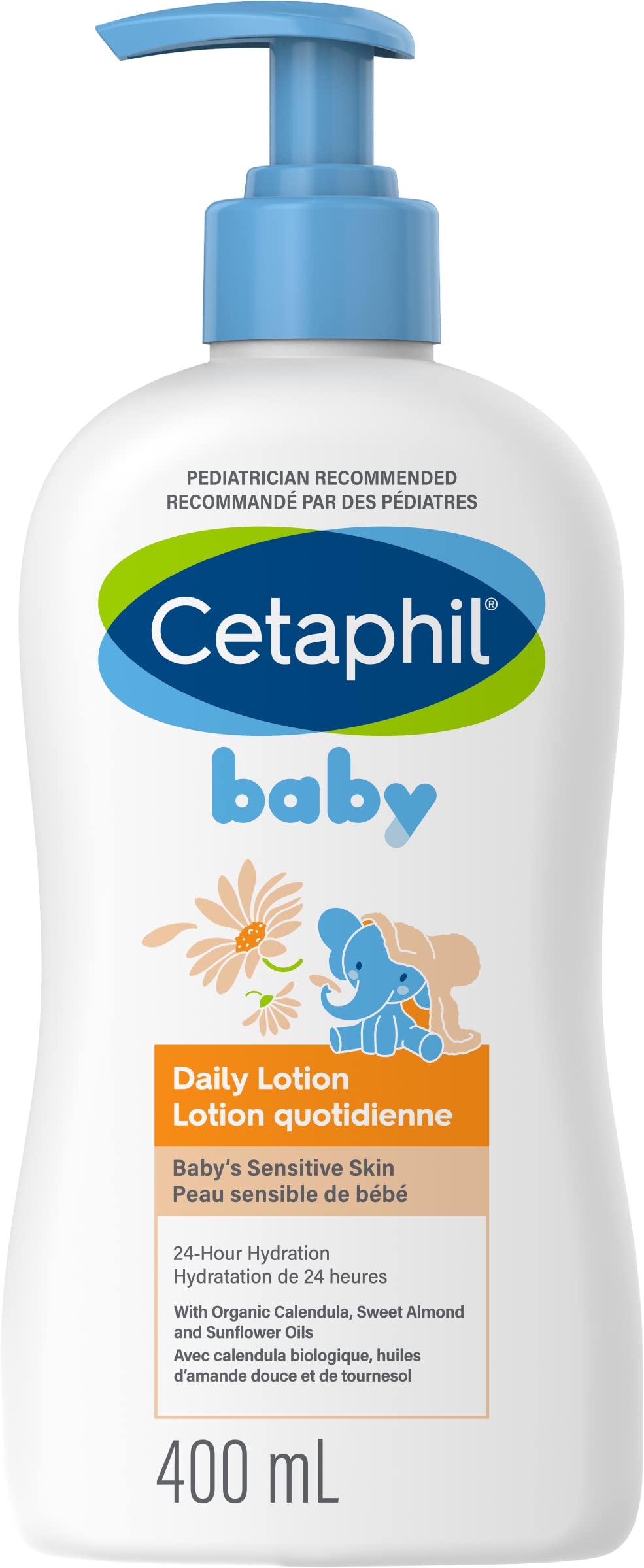 Cetaphil Baby Daily Lotion, Organic Calendula Newborn Moisturizer for Face & Bod