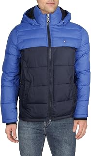Tommy Hilfiger Down Alternative Hooded Puffer Jacket (Standard And Big & Tall) Men's Synthetic Down Coat