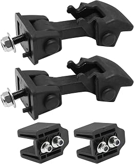 EATAKWARD Pair Front Hood Latch Catch and Bracket Replacement for Jeep Wrangler TJ Rubber Hood Catches Right and Left Sets 1997-2006 Replaces 55176636AD 68038118AA 42422