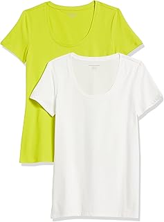 Amazon Essentials Women's Regular-Fit Short-Sleeve Scoop Neck T-Shirt (Available in Plus Size)
