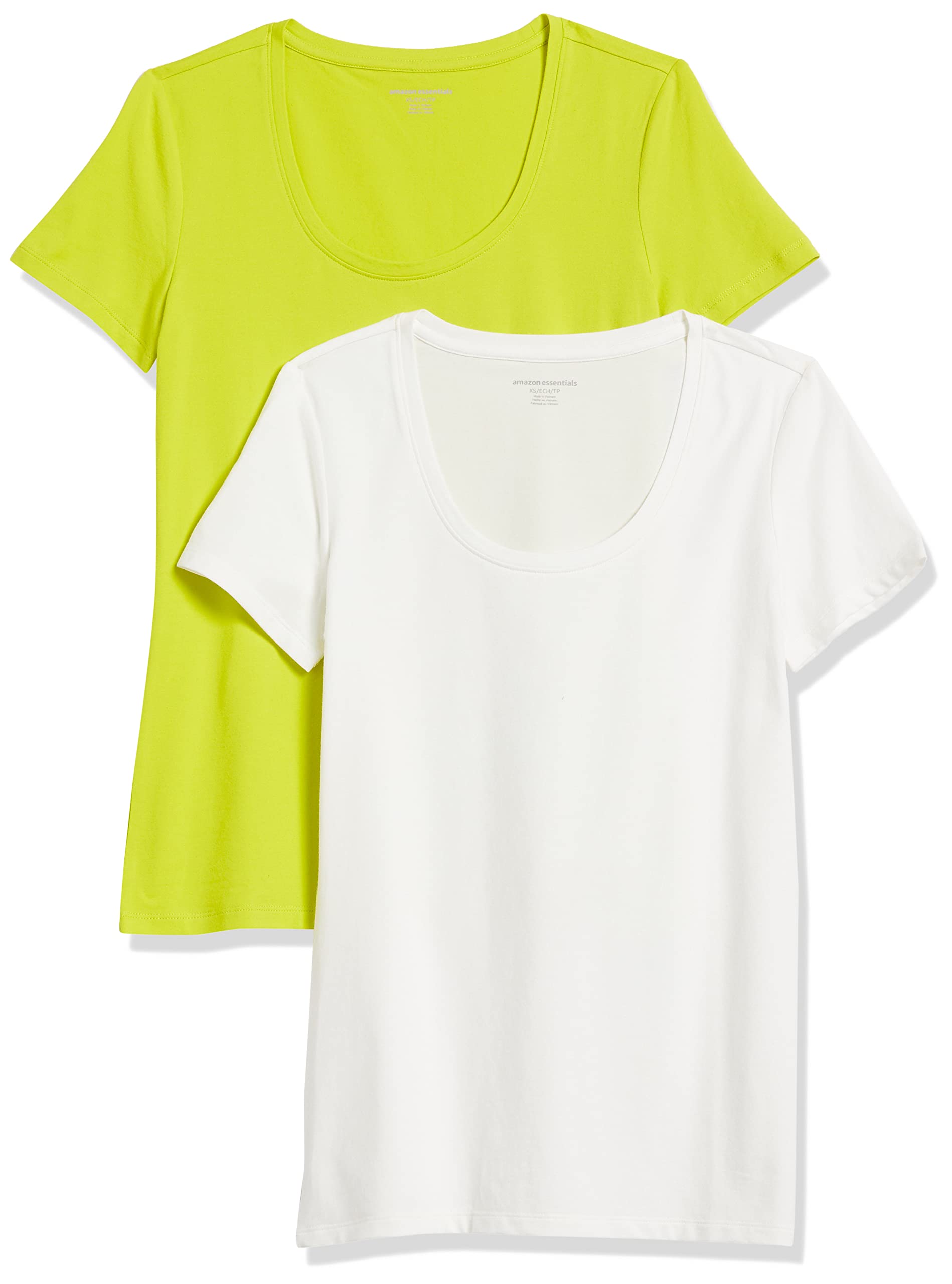 Amazon Essentials Women's Plus Size Short Sleeve Scoop Neck T-Shirt in Classic F