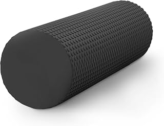 KAYMAN Sports Foam Roller, Deep Tissue Muscle Recovery, 44.5 x 15cm, Black | EVA foam, portable, boosts circulation, eases tension & soreness, 350g self-massager, back, legs, gym, pilates, yoga
