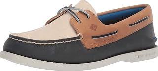Sperry レディース A/O PlushWave スムースレザー ボートシューズ
