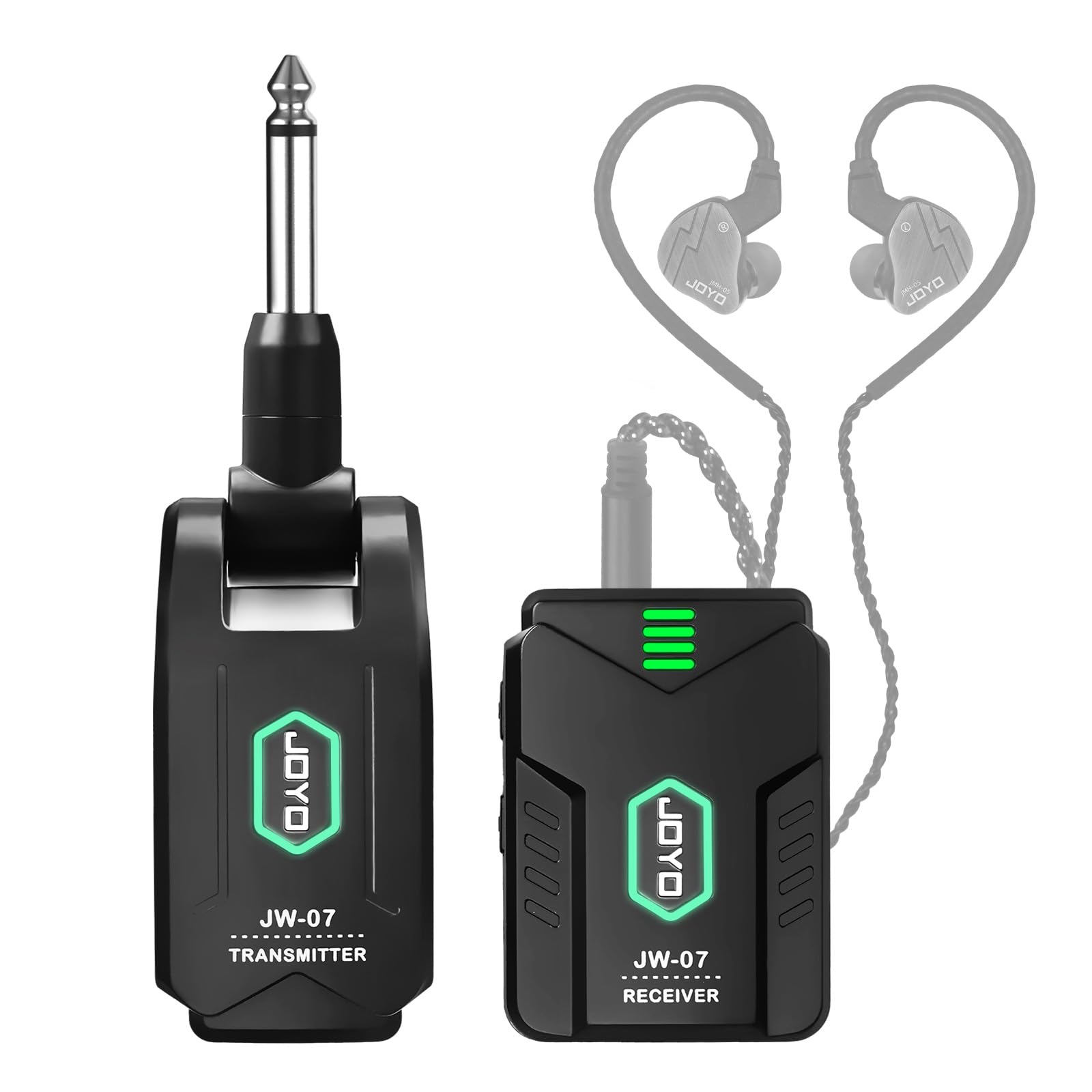 JOYO Wireless in Ear Monitor System 2.4G Wireless IEM System with Transmitter Cl