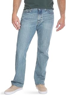 Wrangler - Mens Jeans - Regular Straight Fit - Authentics - Dark Stonewash