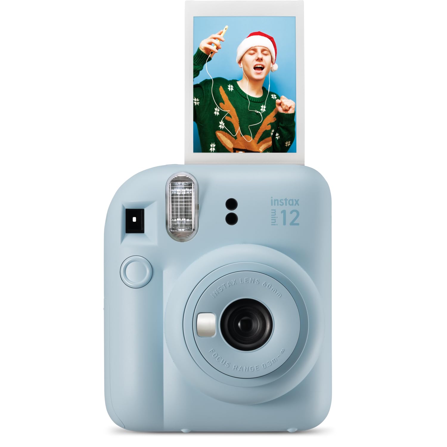 FUJIFILM INSTAX Mini 12 Instant Camera (Pastel Blue) Bundle | For Parties, Event