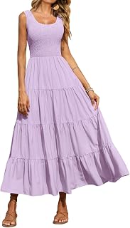 PRETTYGARDEN Tank Summer Dresses for Women Maxi Dress Casual Women's (Pack of 1)