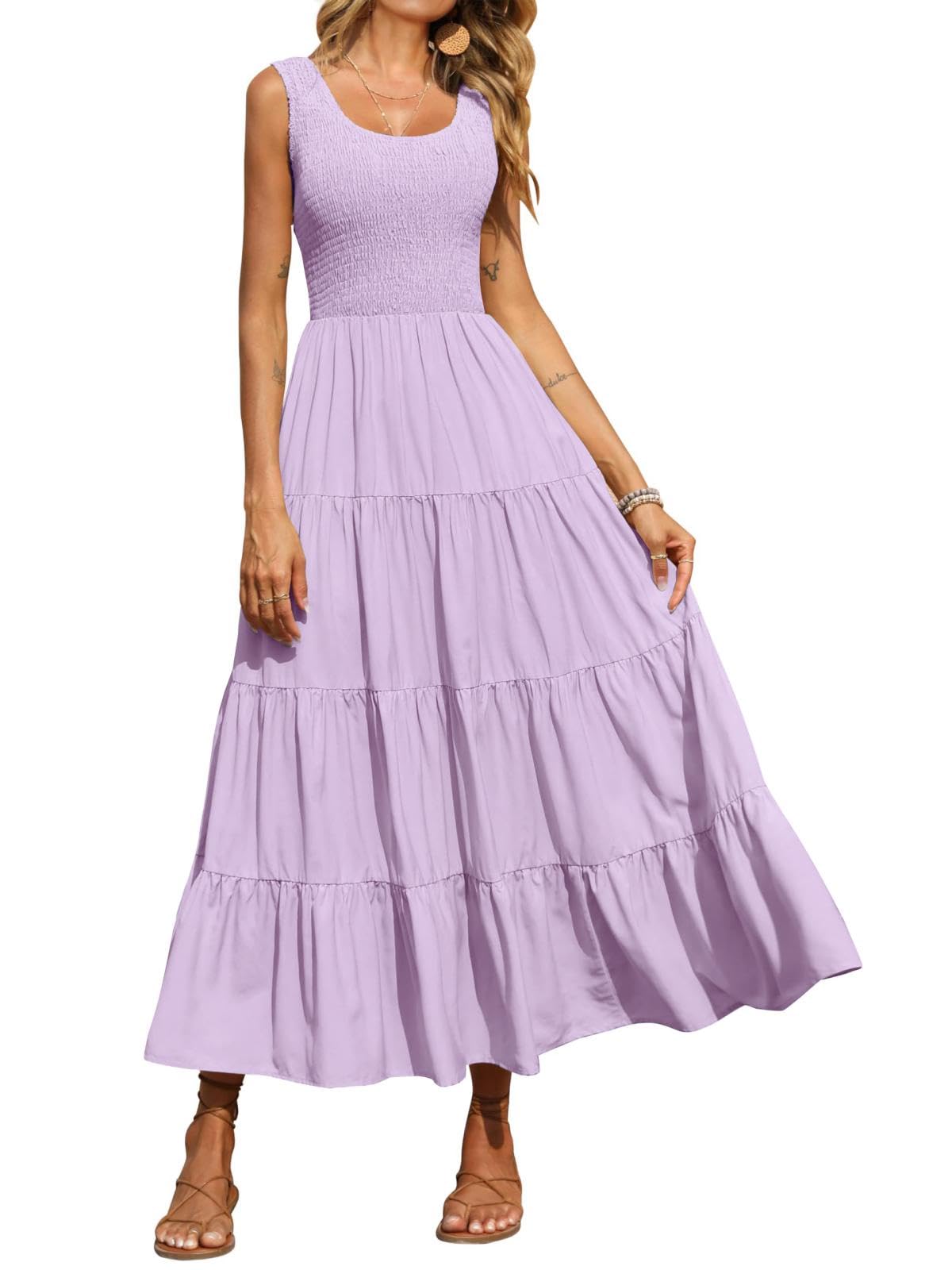 PRETTYGARDEN Tank Summer Dresses for Women Maxi Dress Casual Women's (Pack of 1)