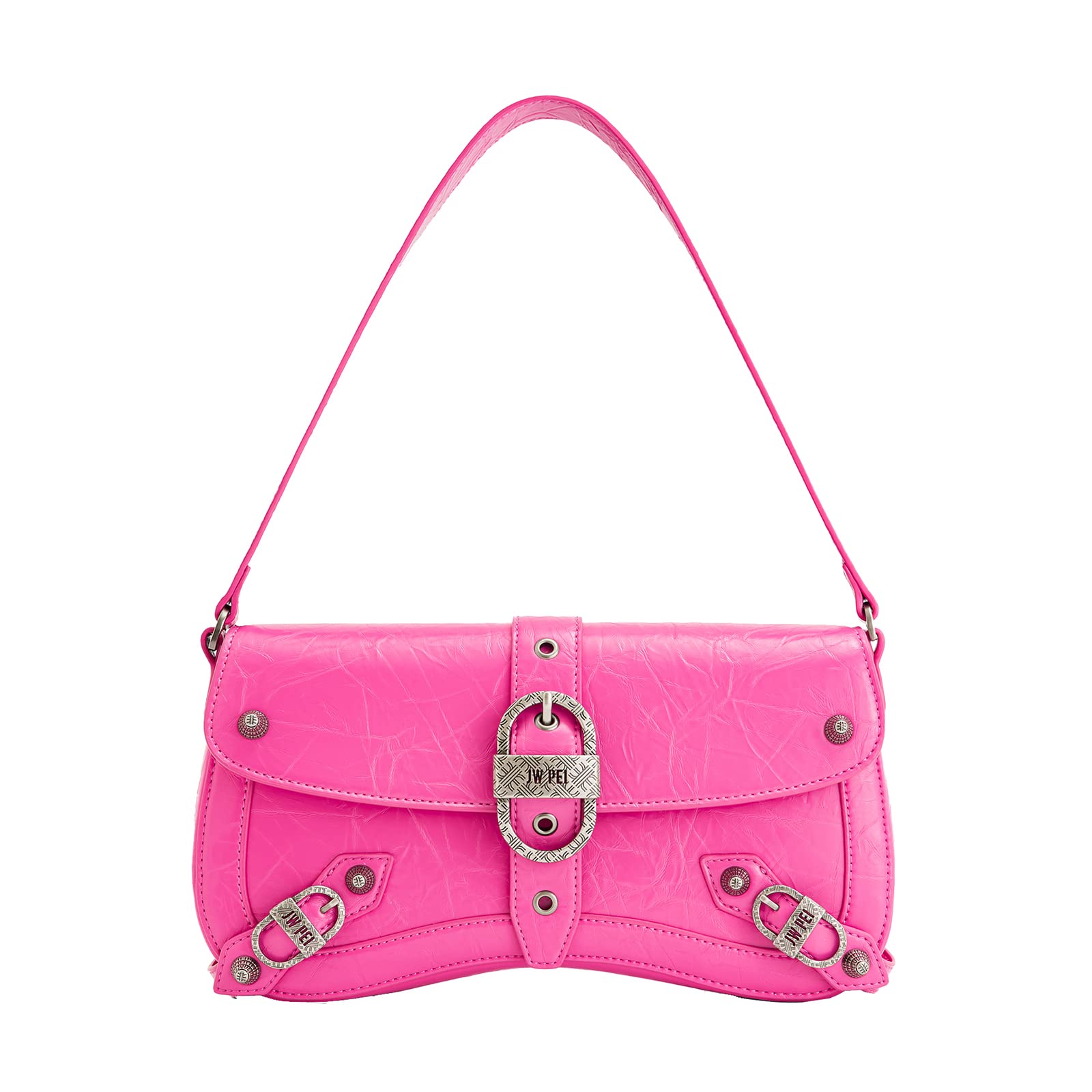 [JW PEI] Eva Metal Style Shoulder Bag - Pink