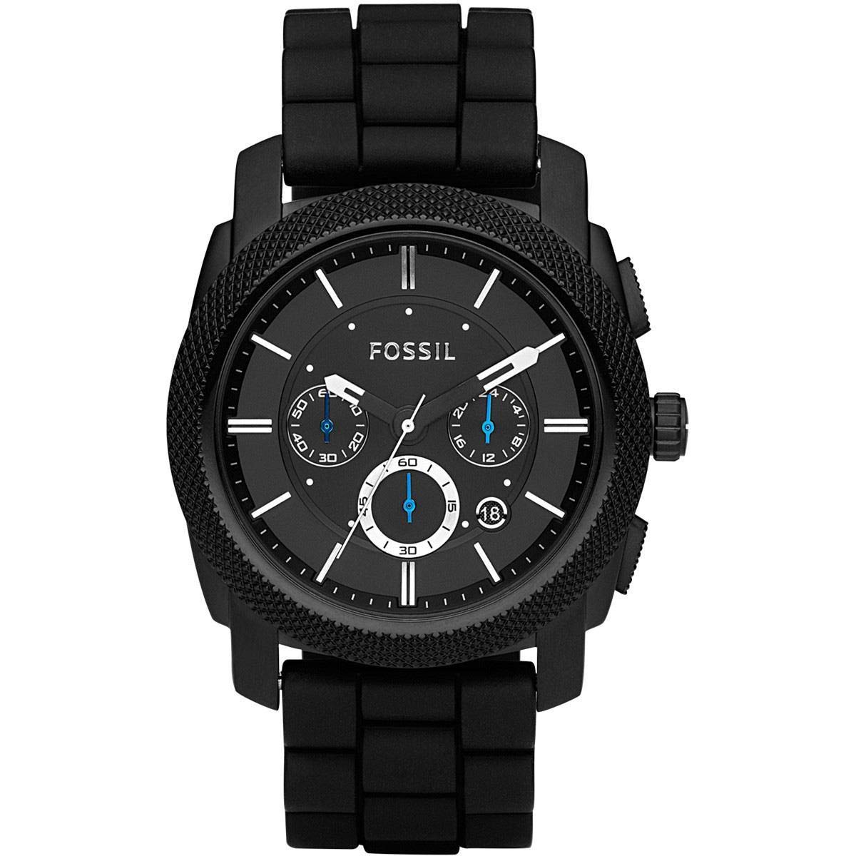 FOSSIL Machine Watch for Men, 45mm Quartz Chronograph Movement with Stainless St