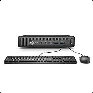 HP Prodesk 600 G2 Micro Computer Mini Tower PC (Intel Quad Core i3-6100T, 8GB DDR4 Ram, 256GB SSD, VGA, USB 3.0, USB-C) Windows 11 (Renewed)
