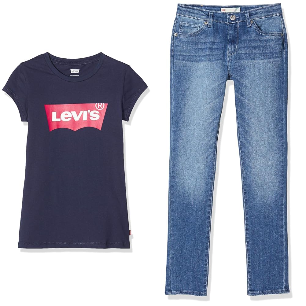 Levi's LVG S/S Batwing Tee and 711 Skinny Jeans