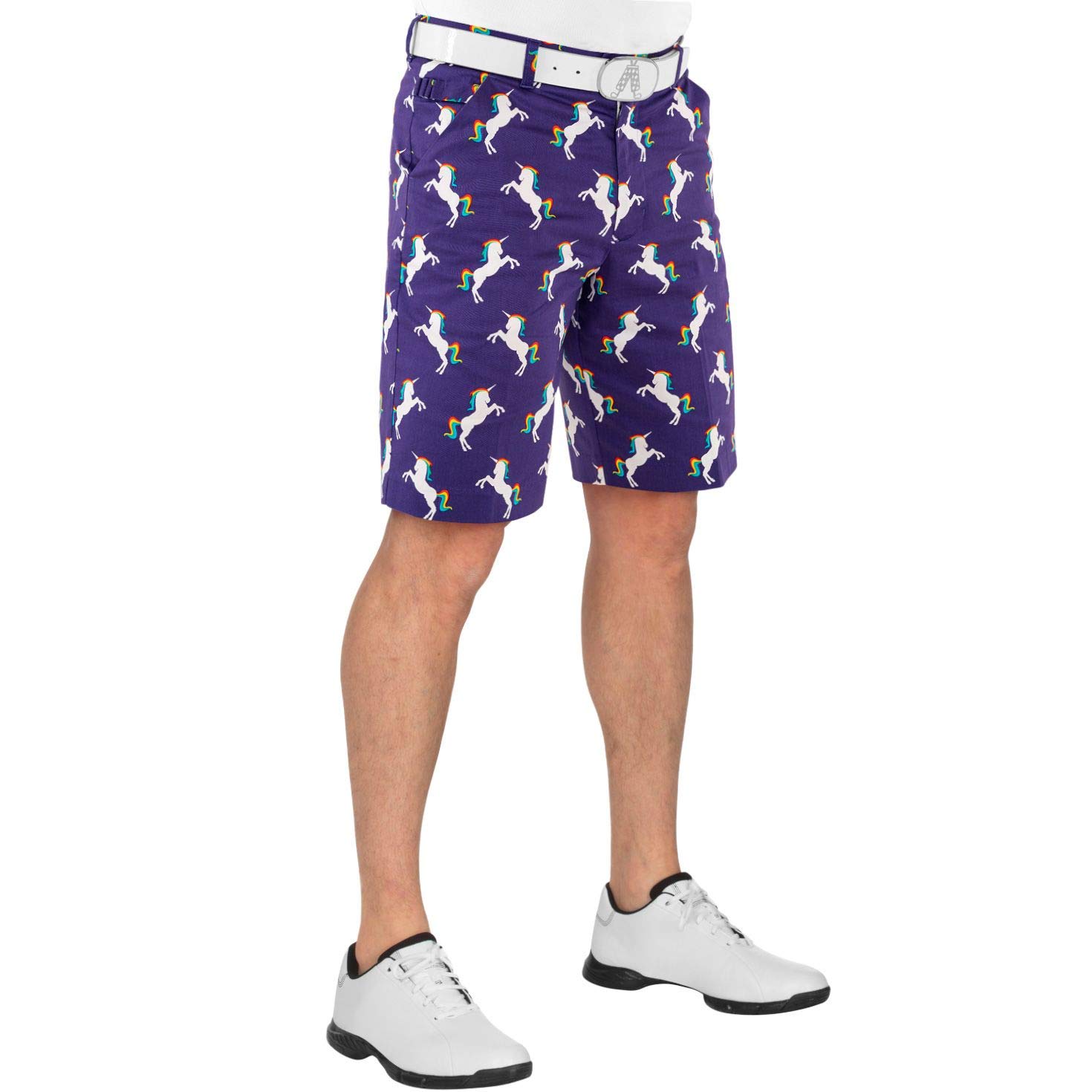 Royal & Awesome SHORTS Men's, Red/White/Blue/Green, L