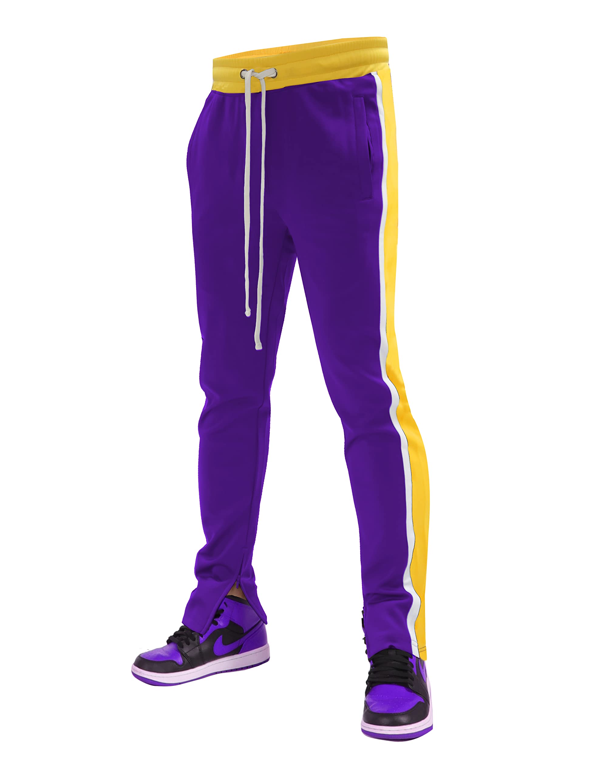 SCREENSHOT-S41706 Mens Hip Hop Premium Slim Fit Comfort Track Pants - Athletic S
