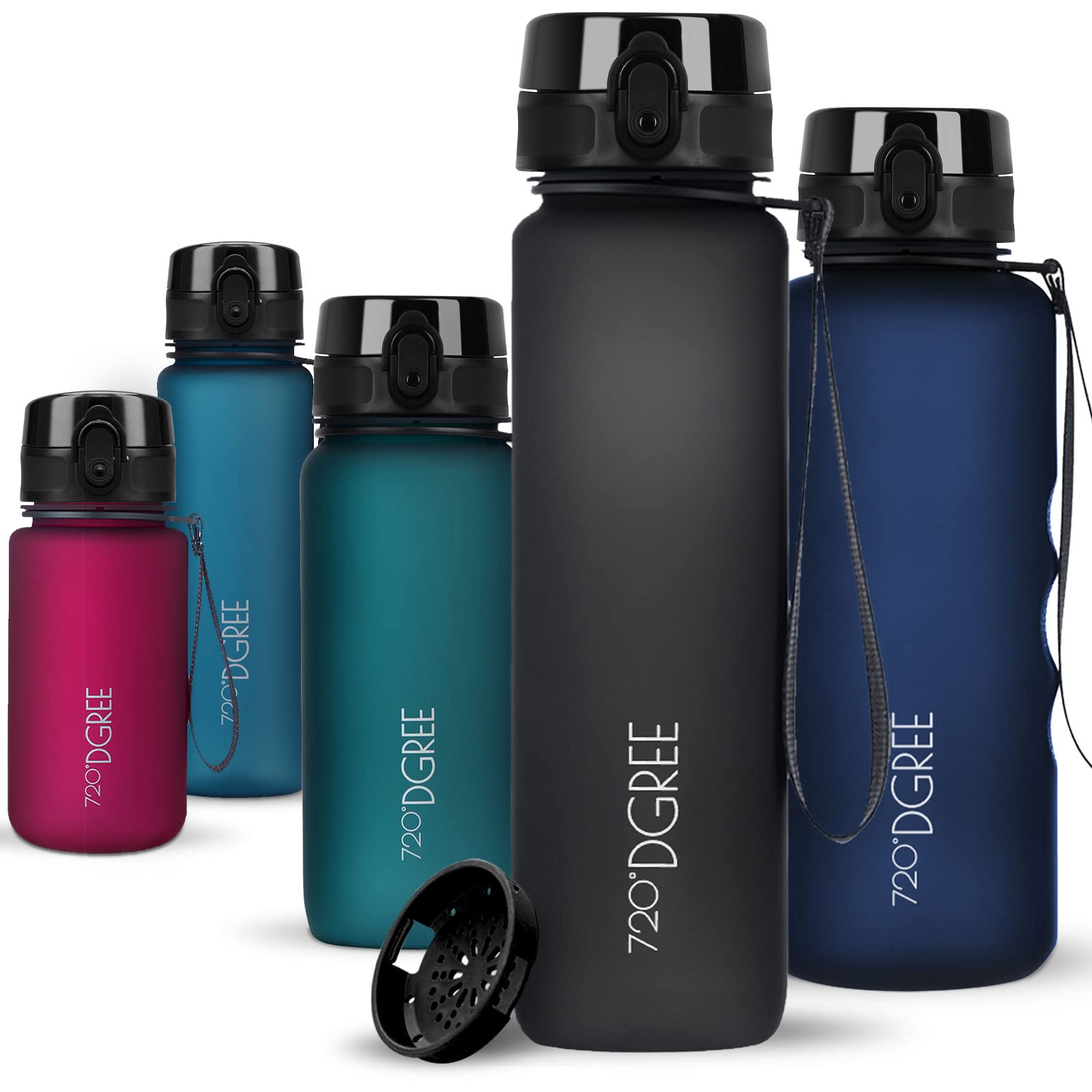 Tritan 720°Dgree uberBottle Water Bottle and Infuser, 350 ml, 500 ml, 650 ml, 10