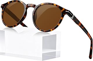 KANASTAL Retro Round Sunglasses Men Women Polarised