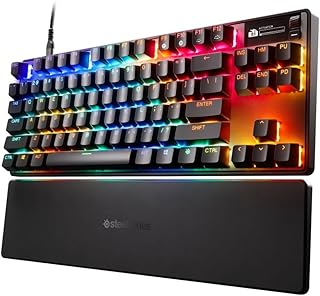 SteelSeries Apex Pro TKL Gen 3 (2025) - HyperMagnetic Gaming Keyboard - Adjustable Actuation - Rapid Trigger - Game-Ready Presets - Protection Mode - Rapid Tap/SOCD - English QWERTY Layout - TKL