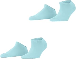 ESPRIT Women's Uni 2-Pack Ankle Socks Breathable Eco-Friendly Sustainable Cotton Short Ankle Length Reinforced Soft Flat Seam Toe No Pressure Plain 2 Pairs