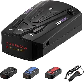 Speeder Pro Radar Detector Car Radar & Speed Camera Detector Long Range Detection 360° Omnidirectional Monitoring Voice Alerts Early Warning for Speed Traps & Photo Capture (Blakc)