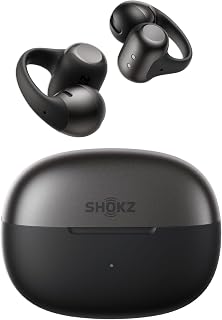 SHOKZ OpenDots 2 Open-Ear Clip-On Earbuds, Black, Dolby Audio, 3 Mics | Rich bass with Dolby Audio; 3-mic clear calls; 40H listening; IP57; Bluetooth 6.1; Travel/City walk/Commuting/Yoga/Pilates