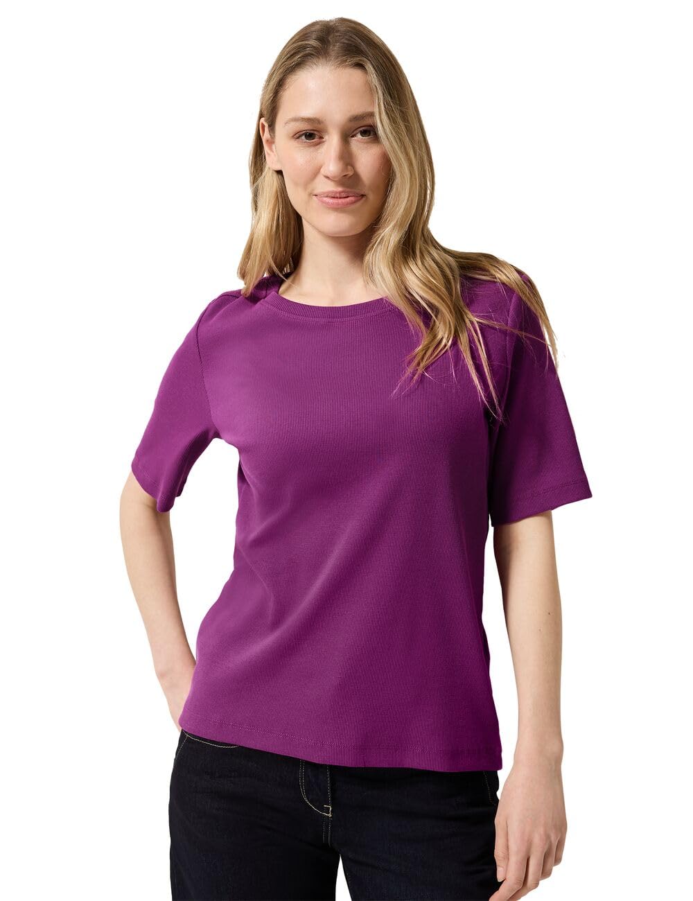 Cecil Women's Basic Ribbed T-Shirt