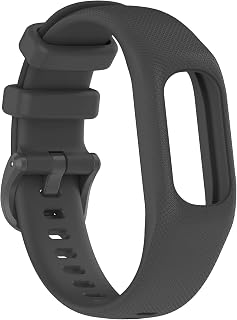 Soft Silicone Band Compatible with Garmin Vivosmart 5 Straps Replacement Wristband Bracelet Band Case Cover for Women Men, Small/Large Size