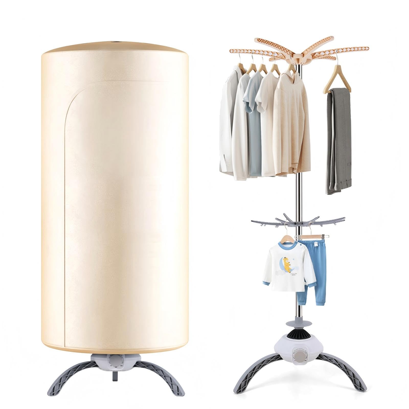 Portable Clothes Dryer, 900W Fast Drying & Large Load Capacity Beige | for laund