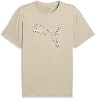 PUMA M Tad Essential Heather Cat Tee (CF Large Cat) Unisex T-Shirts - Adult (Pack of 1)