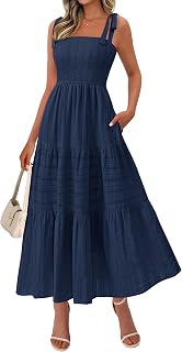 BTFBM Womens Summer 2026 Casual Maxi Dresses Boho Spaghetti Strap Dress
