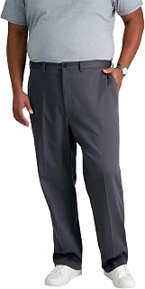 Haggar - B&t Premium No Iron Khaki Classic Fit Flat Front Casual Trousers Men's Trousers