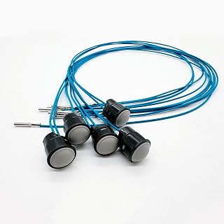 HNZZQFR 5PC Excavator Joystick Handle Push Button Handle Control Button Gray Two-line 635-8205 Fit for CAT Caterpillar 336Gc 330Gx